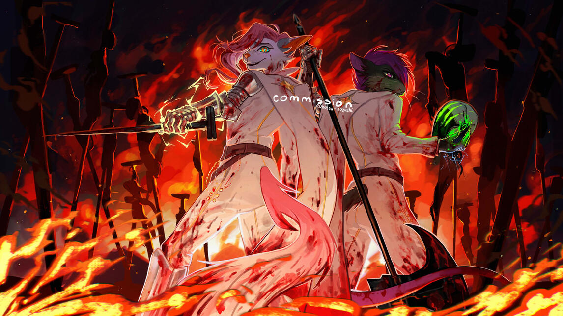 Full Render + two extra characters + detailed background